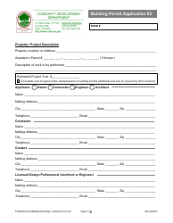 Document preview: Form 02 Building Permit Application for Contractors - City of Chico, California