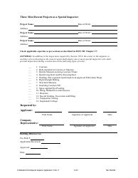 Form 11 Application for Special Inspector Approval - City of Chico, California, Page 2