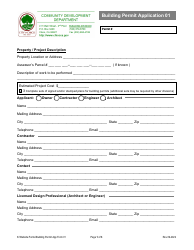 Form 01 Building Permit Application - City of Chico, California