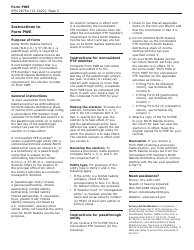 Form PWE (SFN28754) Nonresident Passthrough Entity Member Witholding Exemption and Certification - North Dakota, Page 2