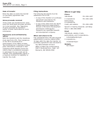 Form CTS (SFN28747) Credit Transfer Statement - North Dakota, Page 3