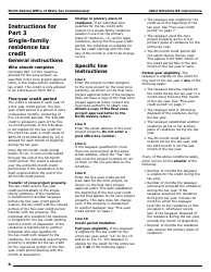 Instructions for Form SFN28706 Schedule RZ Renaissance Zone Income Exemption and Tax Credits - North Dakota, Page 10