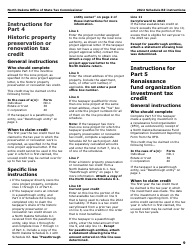 Instructions for Form SFN28706 Schedule RZ Renaissance Zone Income Exemption and Tax Credits - North Dakota, Page 11