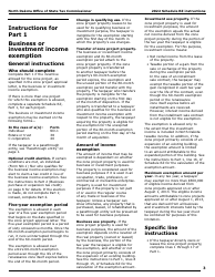 Instructions for Form SFN28706 Schedule RZ Renaissance Zone Income Exemption and Tax Credits - North Dakota, Page 5