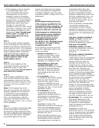 Instructions for Form SFN28706 Schedule RZ Renaissance Zone Income Exemption and Tax Credits - North Dakota, Page 6