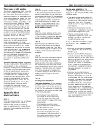 Instructions for Form SFN28706 Schedule RZ Renaissance Zone Income Exemption and Tax Credits - North Dakota, Page 9