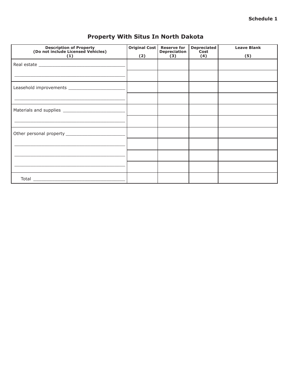 Form SFN25816 Annual Report of Air Transportation Companies - North Dakota, Page 2