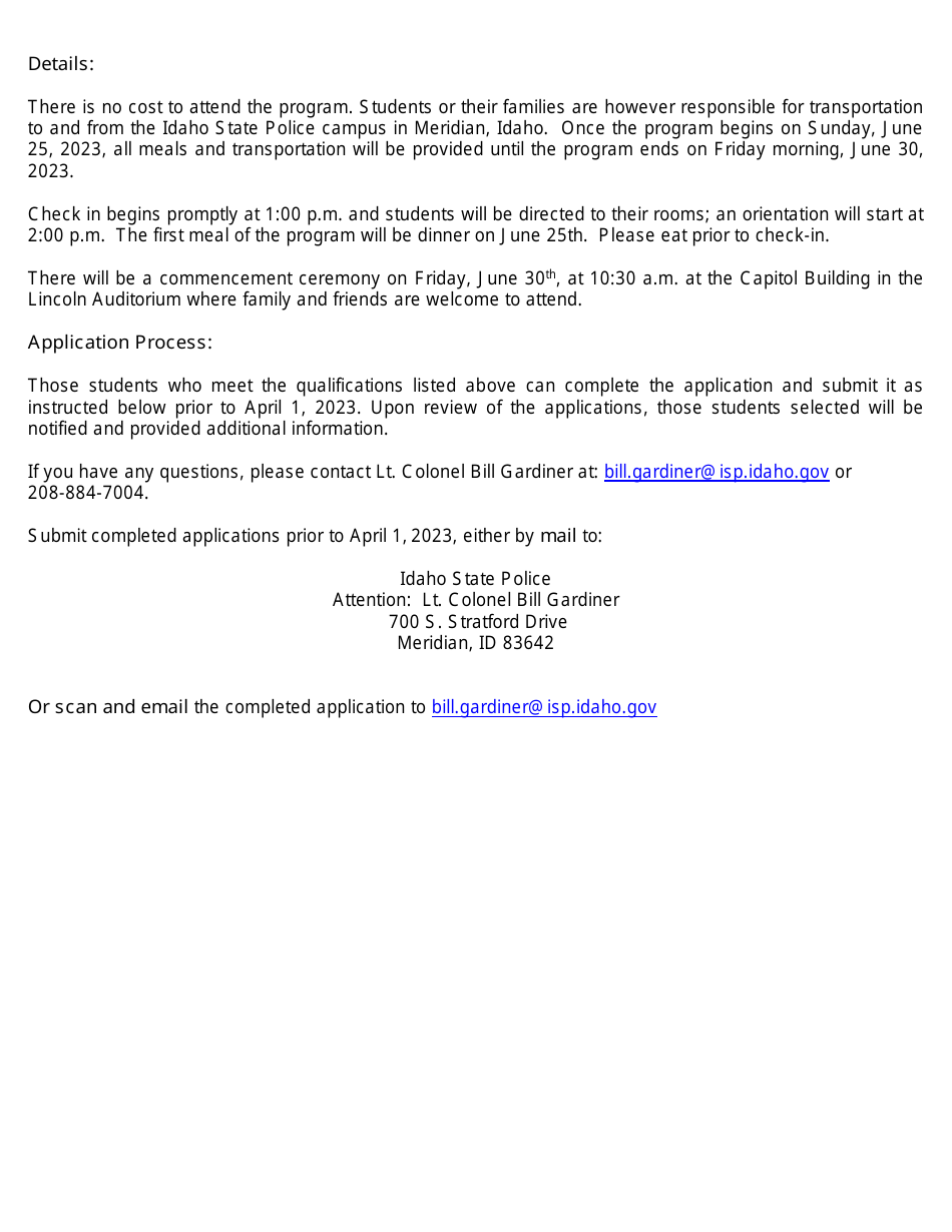 Leadership Education and Development (Ilead) Academy Application - Idaho, Page 3