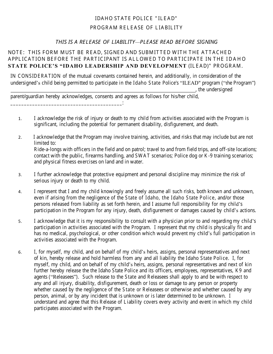 Leadership Education and Development (Ilead) Academy Application - Idaho, Page 7