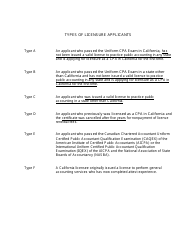 Form 11A-29 Certificate of General Experience (Public Accounting) - California, Page 2
