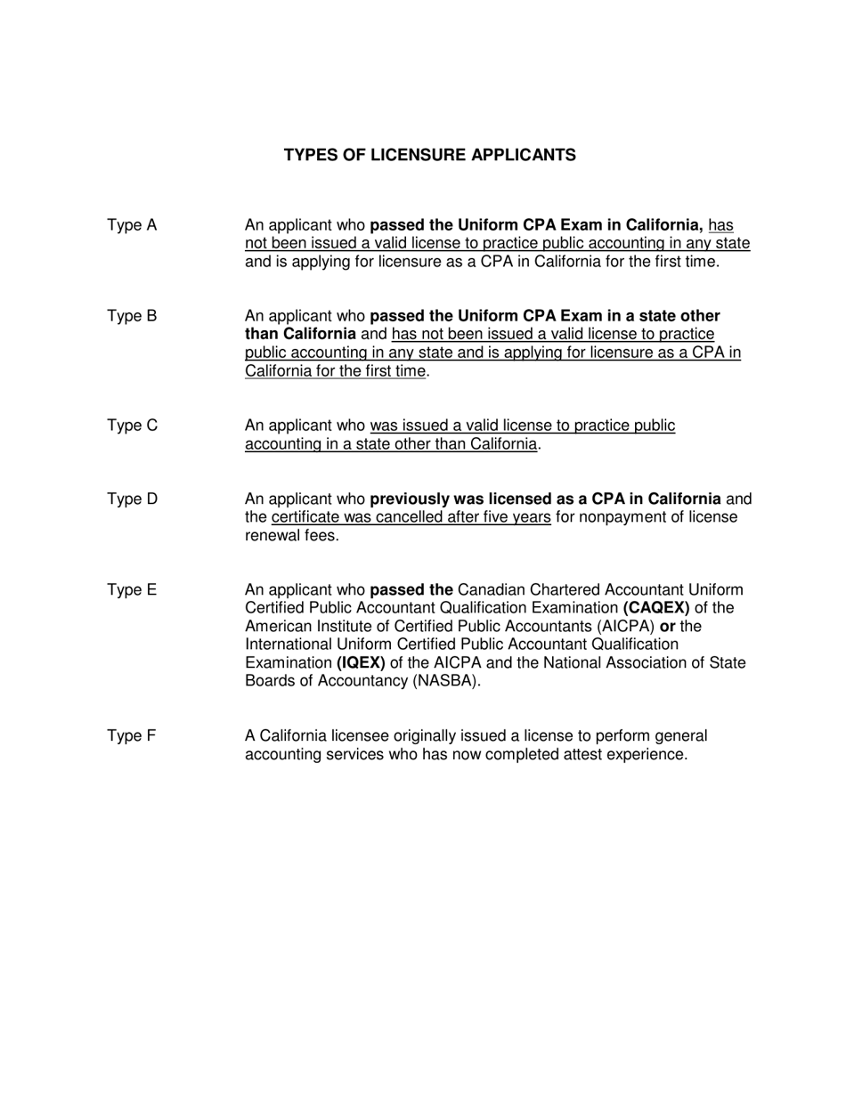 Form 11A-29A Certificate of General Experience (Private Industry or Government) - California, Page 2