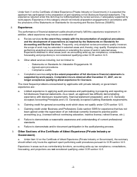 Form 11A-6 Certificate of Attest Experience (Private Industry or Government) - California, Page 6