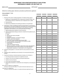 Form 11A-6 Certificate of Attest Experience (Private Industry or Government) - California, Page 9
