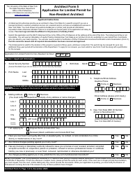 Architect Form 5 Application for Limited Permit for Non-resident Architect - New York