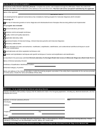 Clinical Laboratory Technologist Restricted License Form 4A Certification of Completion of a Training Program in Molecular Diagnosis Restricted to Molecular Diagnosis Included in Genetic Testing-Molecular and Molecular Oncology - New York, Page 2
