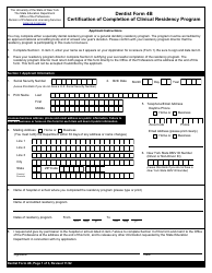 Dentist Form 4B - Fill Out, Sign Online And Download Fillable PDF, New ...