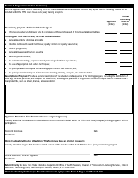 Clinical Laboratory Technologist Restricted License Form 4 Attestation of Training Program Content in Cytogenetics - New York, Page 2