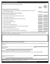 Clinical Laboratory Technologist Restricted License Form 4 Attestation of Training Program Content in Toxicology - New York, Page 2