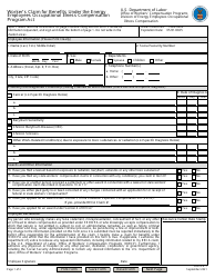 Document preview: Form EE-1 Worker's Claim for Benefits Under the Energy Employees Occupational Illness Compensation Program Act