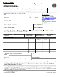 Document preview: Form CM-908 Notice of Termination, Suspension, Reduction, or Increase in Benefit Payments
