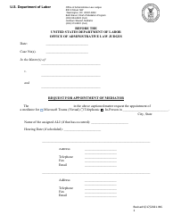 Document preview: Request for Appointment of Mediator