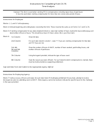 Form CA-7A Time Analysis Form, Page 2