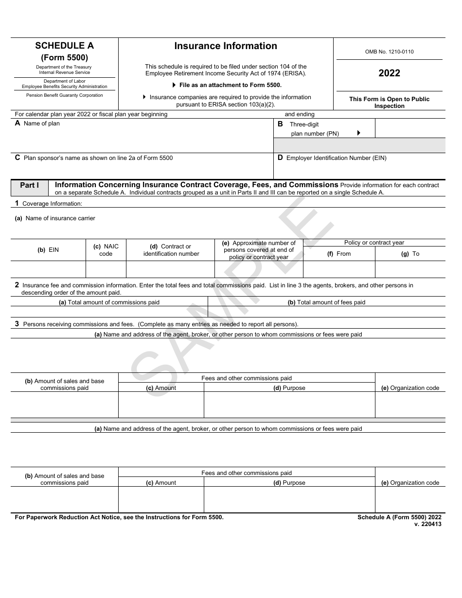 Schedule C Form 5500 Instructions