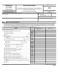 Form 5500 Schedule H Financial Information - Sample
