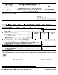 Form 5500 Schedule SB Single-Employer Defined Benefit Plan Actuarial Information - Sample