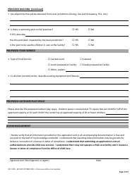 Form OCC1200 Child Care Facility - Application for License/Letter of Compliance - Maryland, Page 3