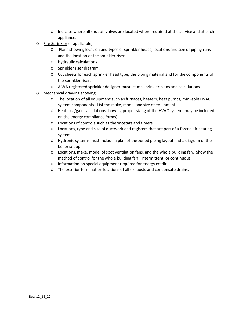 Factory-Built Commercial Buildings - Plan Submittal Checklist - Washington, Page 9