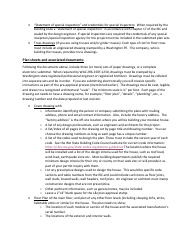 Factory Built Residential Buildings - Plan Submittal Checklist - Washington, Page 2