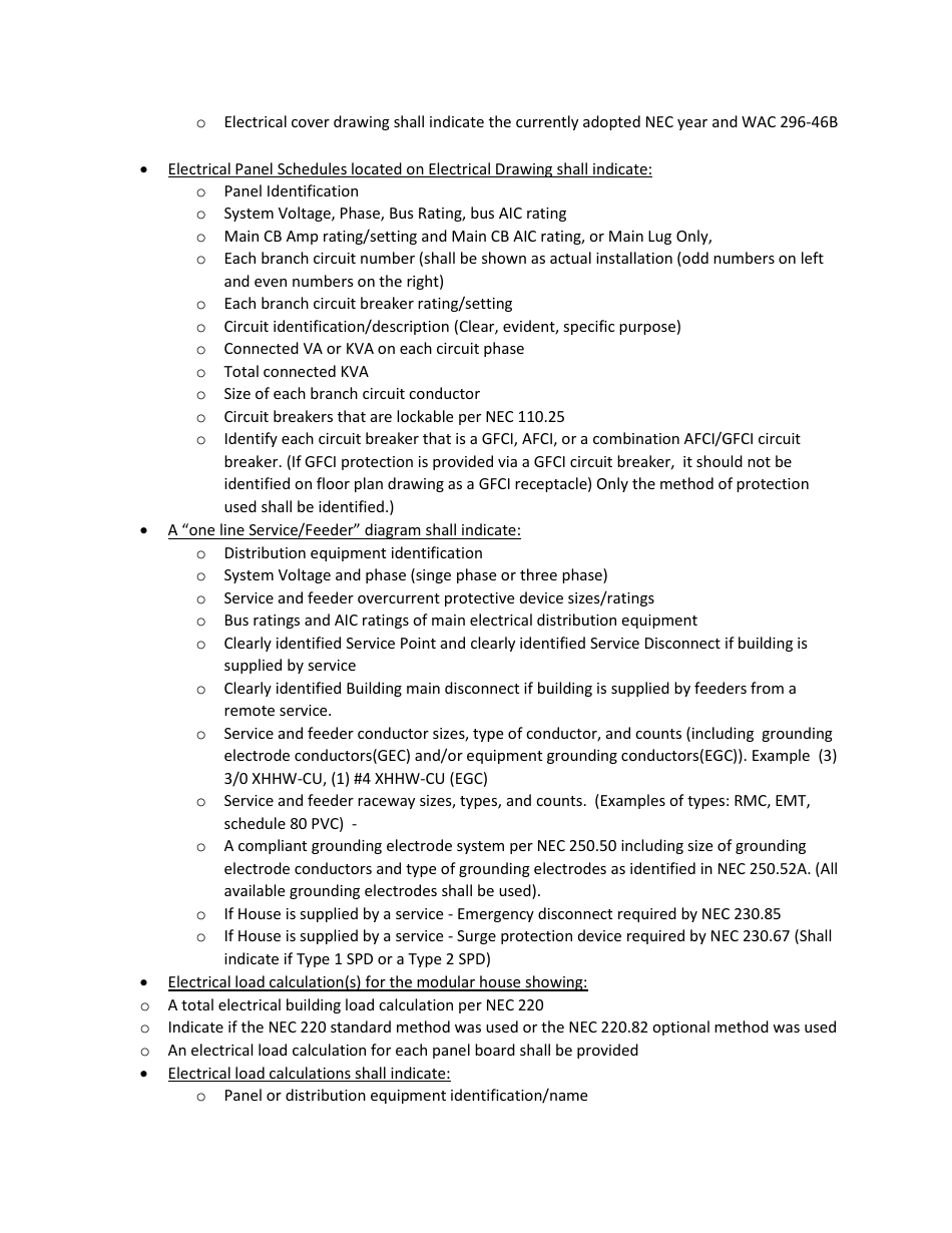 Factory Built Residential Buildings - Plan Submittal Checklist - Washington, Page 6