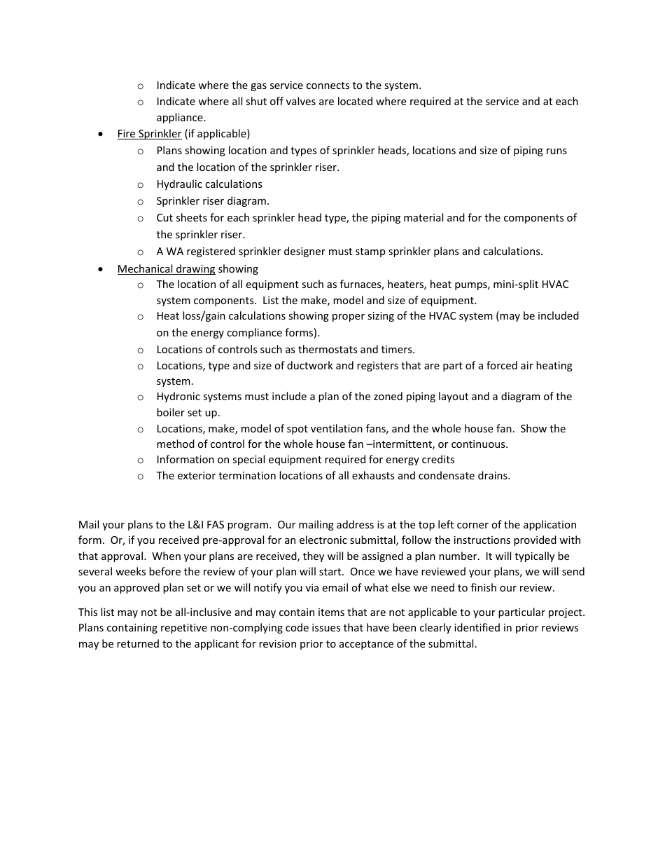 Factory Built Residential Buildings - Plan Submittal Checklist - Washington, Page 8