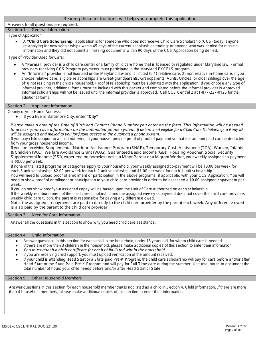 Form DOC.221.30 Download Fillable PDF or Fill Online New ...