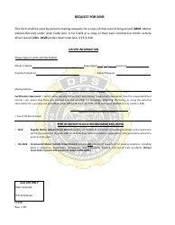 Document preview: Form DLD60 Request for Mvr - in-Person - Utah