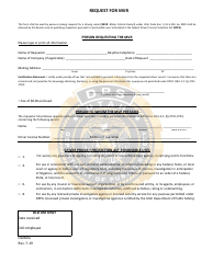 Document preview: Form DLD60A Request for Mvr - Utah