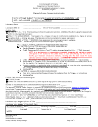 Form 6972 Change in Scope - Request Authorization - Virginia