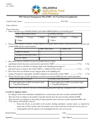 Document preview: Form AEMS142 Pfo Nutrient Management Plan (Nmp) - Six Year Renewal Application - Oklahoma