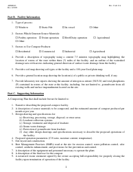Form AEMS043 Application for Individual Permit to Operate an Agricultural Compost Facility - Oklahoma, Page 2