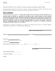 Form AEMS043 Application for Individual Permit to Operate an Agricultural Compost Facility - Oklahoma, Page 3