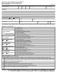 Form TR-0134 Notification of Non-compliance - California