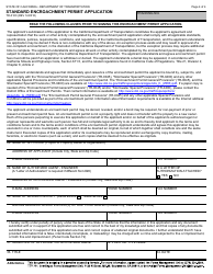 Form TR-0100 Standard Encroachment Permit Application - California, Page 4