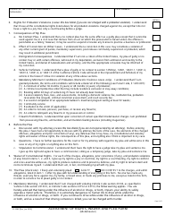 Form SC-3085 Advisement of Rights, Waiver and Plea Form (Misdemeanor) - County of Santa Barbara, California, Page 2