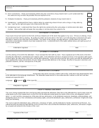 Form SC-3085 Advisement of Rights, Waiver and Plea Form (Misdemeanor) - County of Santa Barbara, California, Page 3