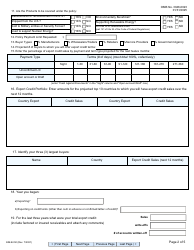 Form EIB-92-50 Application for Short-Term Multi-Buyer, Page 2