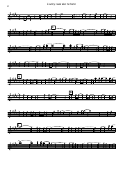 Jon Denver and Taffy Nivert - Country Roads Take Me Home Alto Sax Sheet Music, Page 2