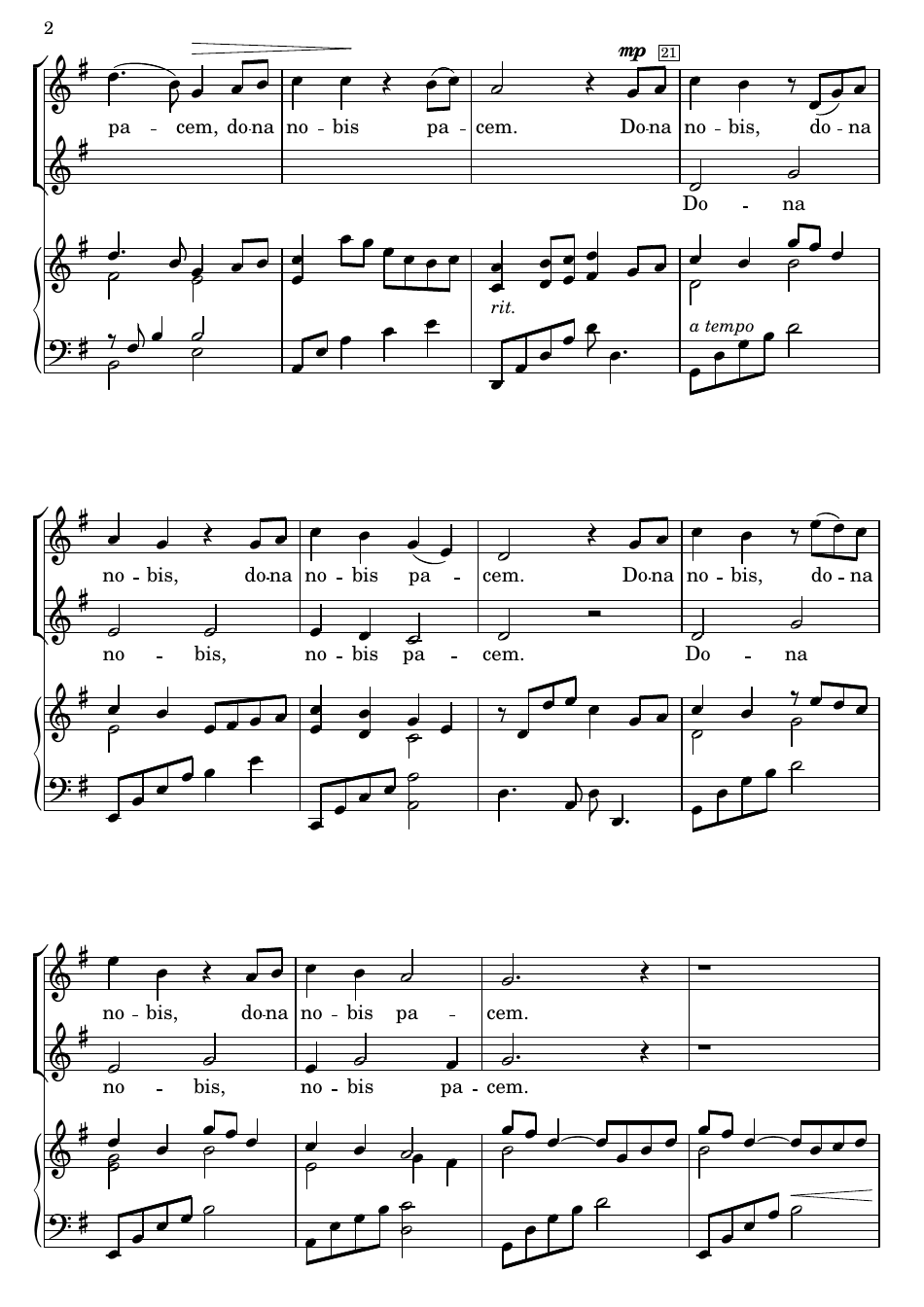 Mary Lynn Lightfoot - Dona Nobis Pacem Sheet Music, Page 2