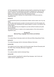 The 1945 Constitution of the Republic of Indonesia - Unofficial Translation, Page 17