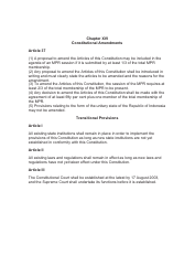 The 1945 Constitution of the Republic of Indonesia - Unofficial Translation, Page 18